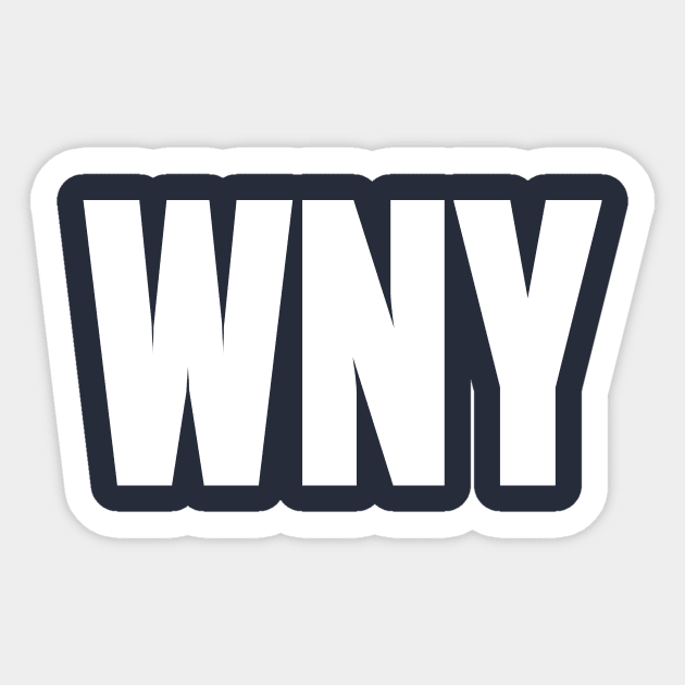 Buffalo NY Western New York WNY Classic 716 Sticker by PodDesignShop